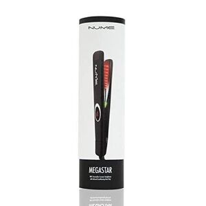 NuMe Megastar Black Flat Iron Hair Straightener